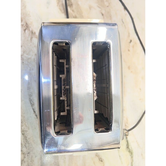 Vintage Grants Automatic Pop Up Toaster 90571A Works Cream White Chrome Design - Picture 8 of 12